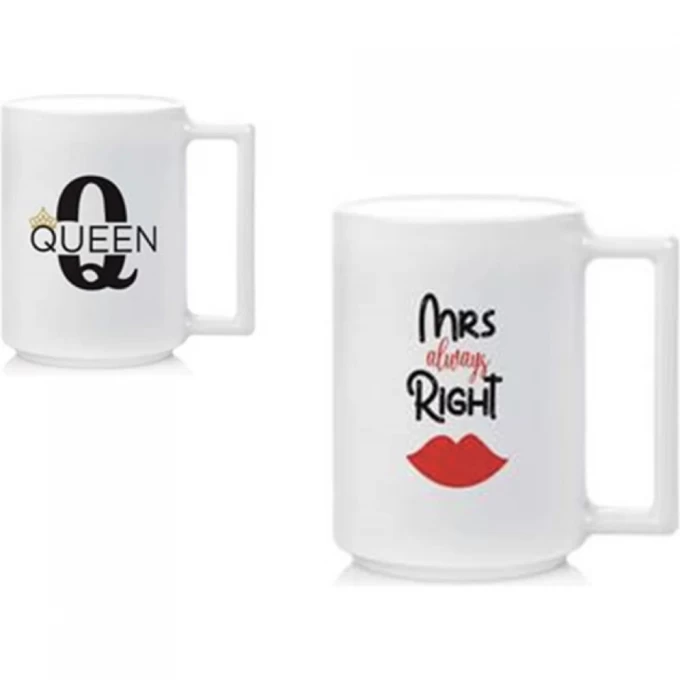 Набор кружек LUMINARC QUEEN&MRS RIGHT 380 мл, 6 шт V0367 Набор кружек LUMINARC QUEEN&MRS RIGHT 380 мл, 6 шт V0367